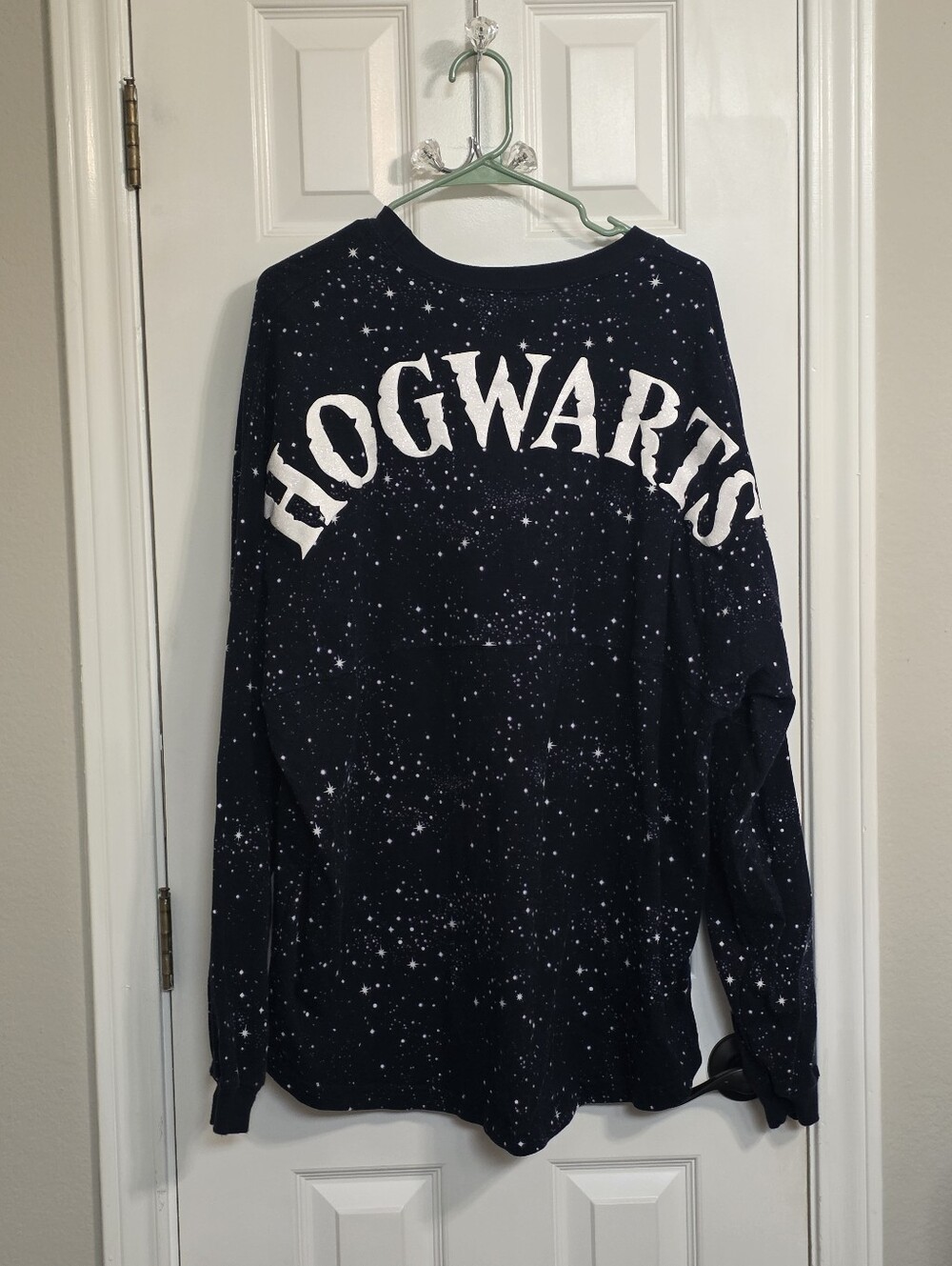 Harry Potter Hogwarts Starry Night Spirit Jersey Long Sleeve Shirt Navy Blue